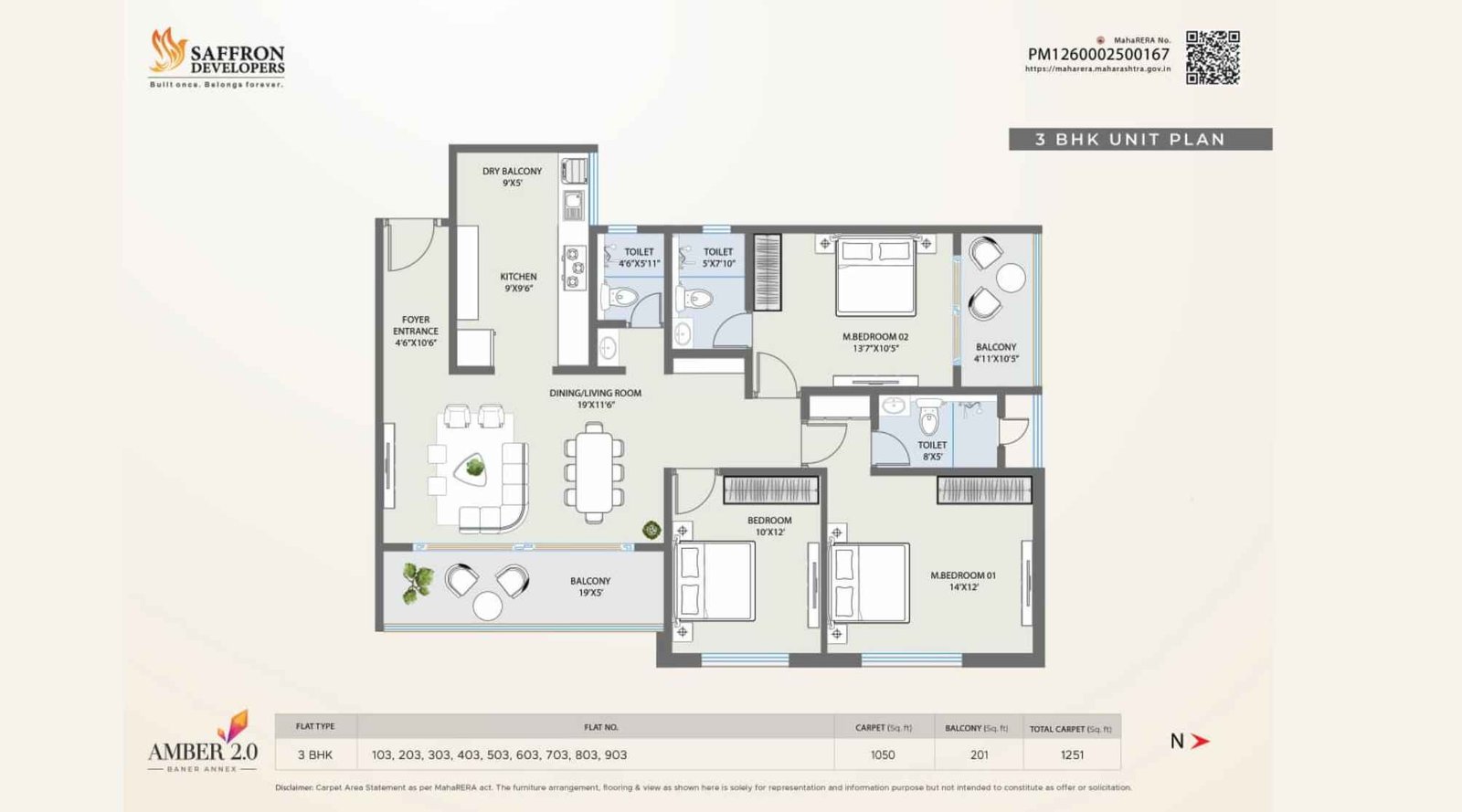 Saffron-Amber-Floor-Plan-3-Bhk-1251-sqft